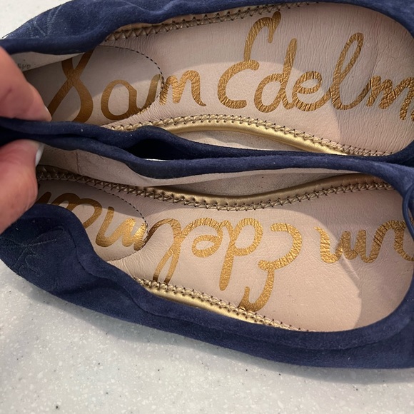 Sam Edelman navy blue suede ballet flats - Picture 4 of 4